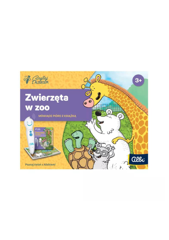 Zwierzęta w ZOO zestaw pióro Albik i Interaktywna Książka Czytaj z Albikiem