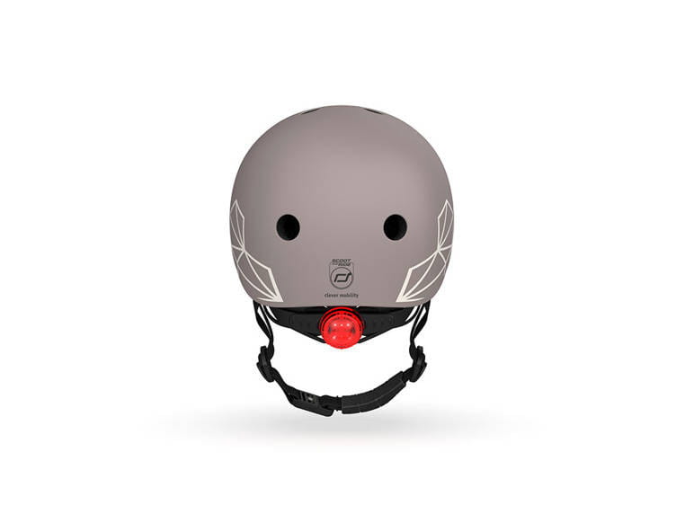 Kask z lampką LED na hulajnogę i rower dzieci 1-5 lat Brown Scoot & Ride