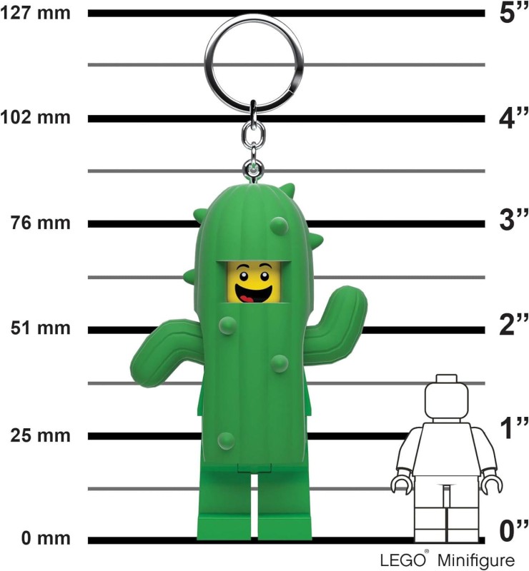 Lego breloczek z latarką człowiek kaktus