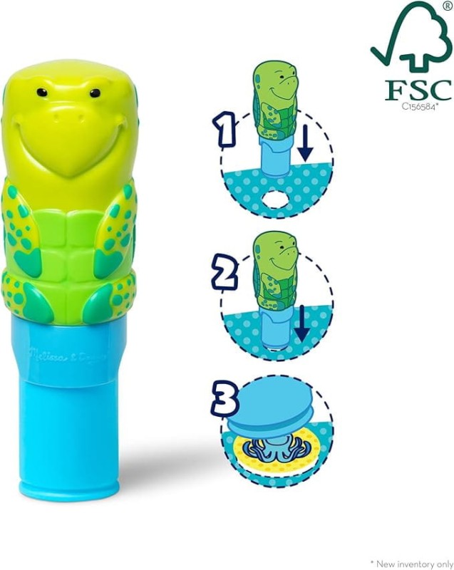 Stempelki z naklejkami Żółw Sticker WOW Melissa & Doug