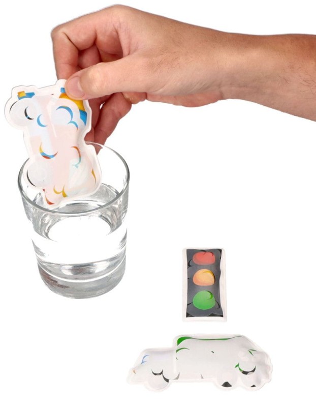 Naklejki do wanny zmieniające kolor pojazdy Buddy & Barney