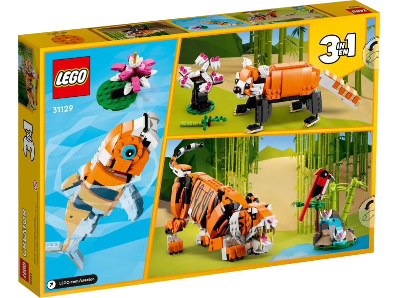 Majestatyczny tygrys Lego Creator 3w1 31129
