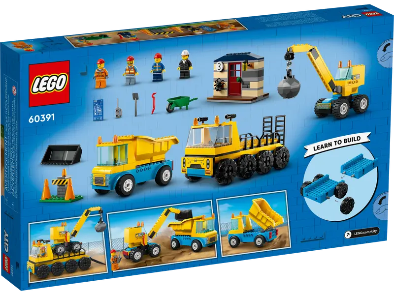 Lego 60391 Ciężarówki i dźwig z kulą wyburzeniową