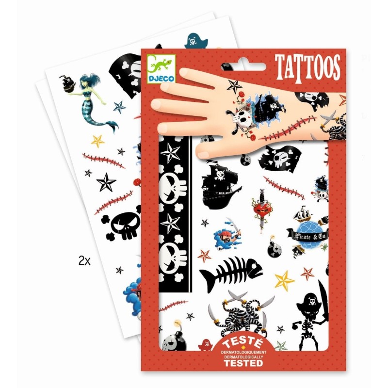 Tatuaże dla Dzieci Piraci - Djeco