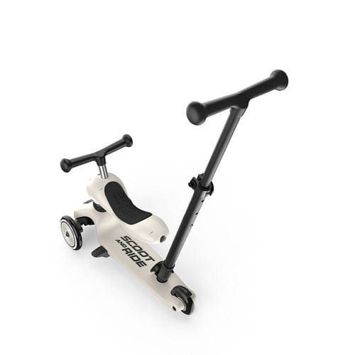 Scootandride Jeździk i hulajnoga z rączką do prowadzenia Highwaykick 1 Push and Go 2w1 Ash