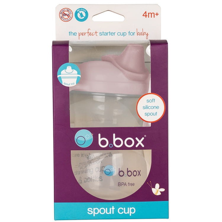 b.box kubek z miękkim ustnikiem i uchwytami różowy