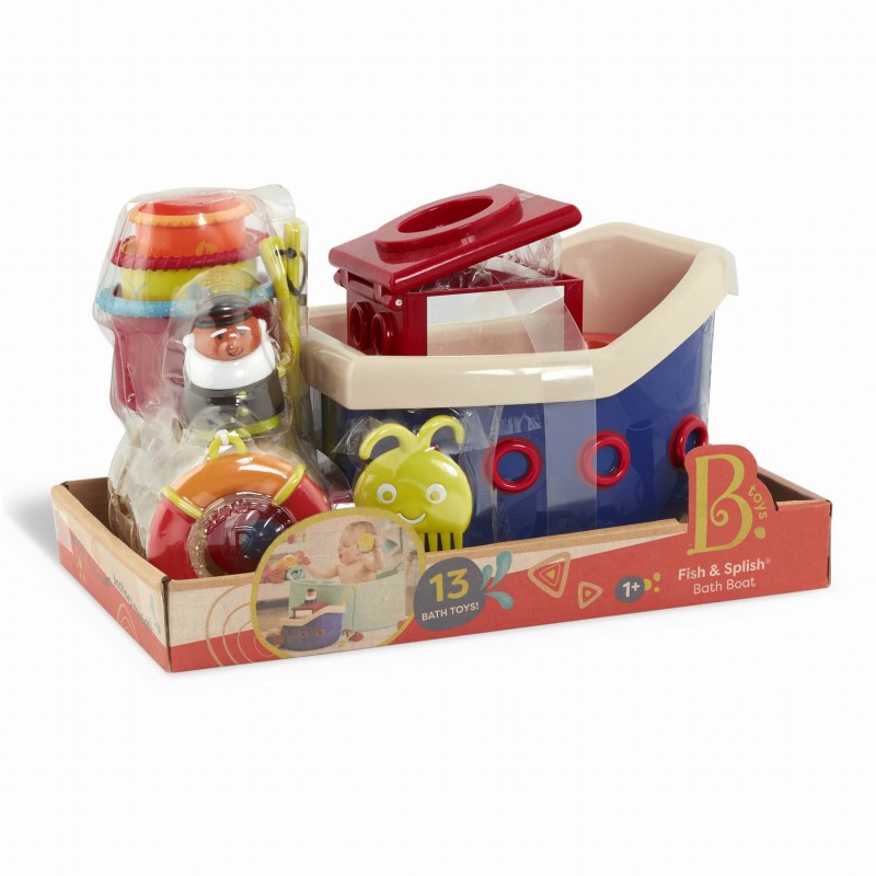 B.toys - zestaw do kąpieli statek z akcesoriami Fish&Splish