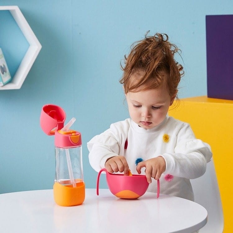 Butelka tritanowa ze słomką 450 ml Strawberry Shake - B.box