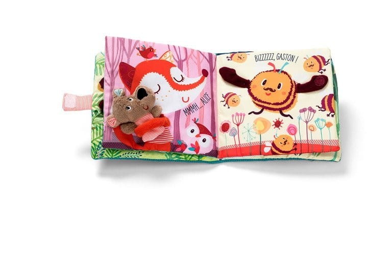 Miękka Książeczka Sensoryczna z Pacynką Niedźwiadek Cesar - Lilliputiens