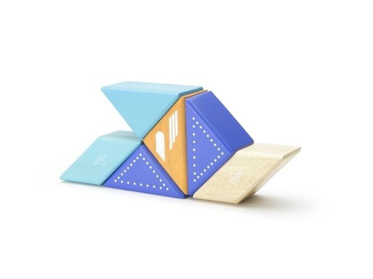 Drewniane klocki magnetyczne Travel Pals Odrzutowiec - Tegu