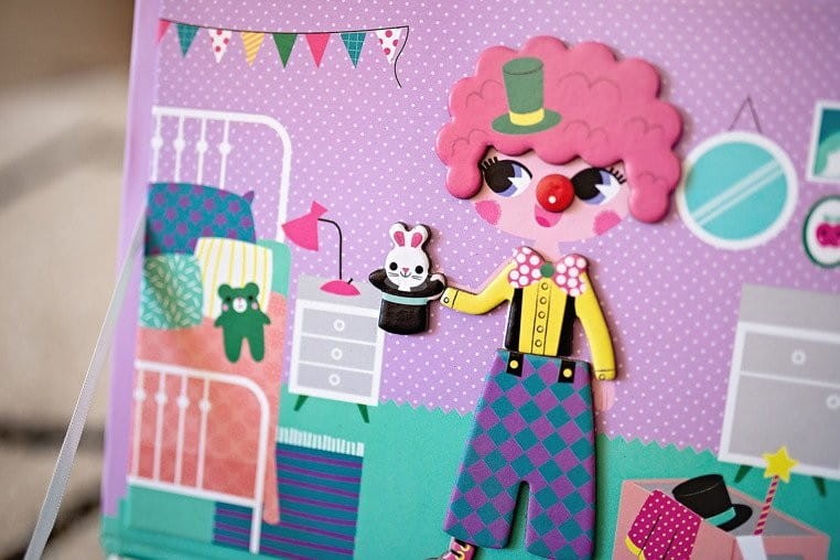 Magnetyczna Układanka Kostiumy Dziewczynka Magnetibook - Janod