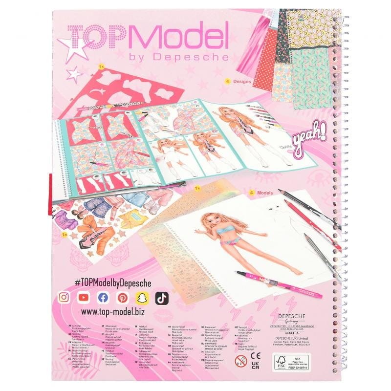 Szkicownik Projektowanie Ubrań Special Design Book - Top Model