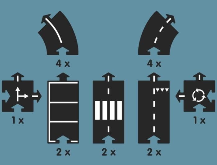 Puzzle droga do układania 16 el. Expressway - Waytoplay