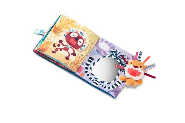 Miękka Książeczka Sensoryczna z Pacynką Lew Jack - Lilliputiens