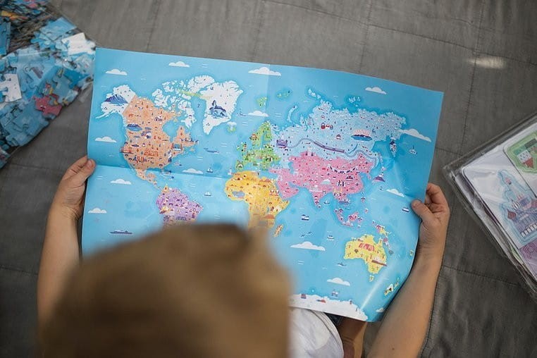 Puzzle edukacyjne z figurkami 3D Cuda świata 350 elementów - Janod