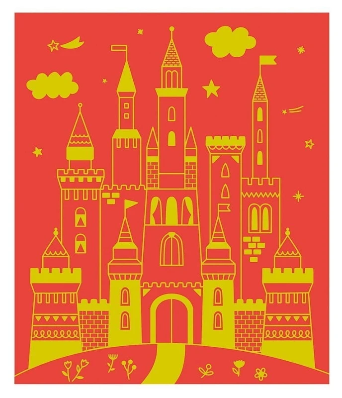 Zestaw kreatywny do zdrapywania Księżniczki 8 szt. - Janod