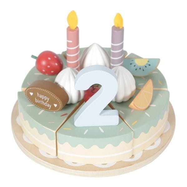 Drewniany Tort Urodzinowy Ciasto - Little Dutch