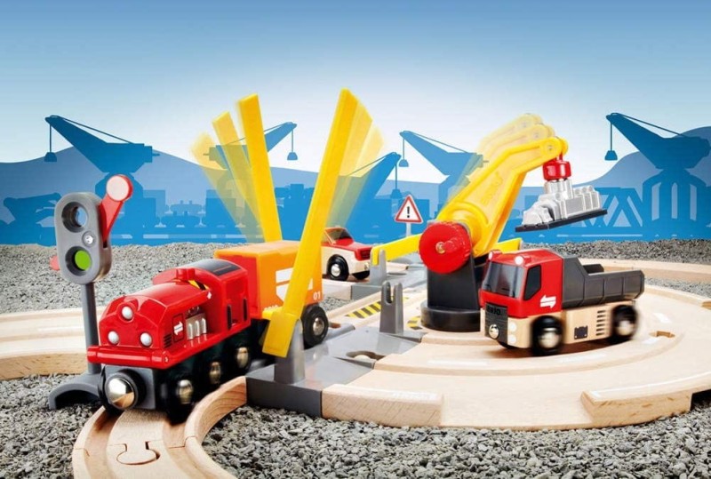 Drewniana Kolejka z Żurawiem 26 el. 33208 - Brio