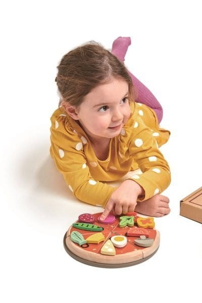 Drewniana Pizza z Dodatkami - Tender Leaf Toys