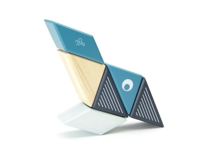 Drewniane klocki magnetyczne Travel Pals Wieloryb - Tegu