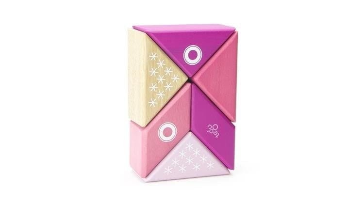 Drewniane klocki magnetyczne Travel Pals Różowy Kot - Tegu