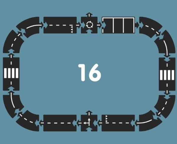 Puzzle droga do układania 16 el. Expressway - Waytoplay