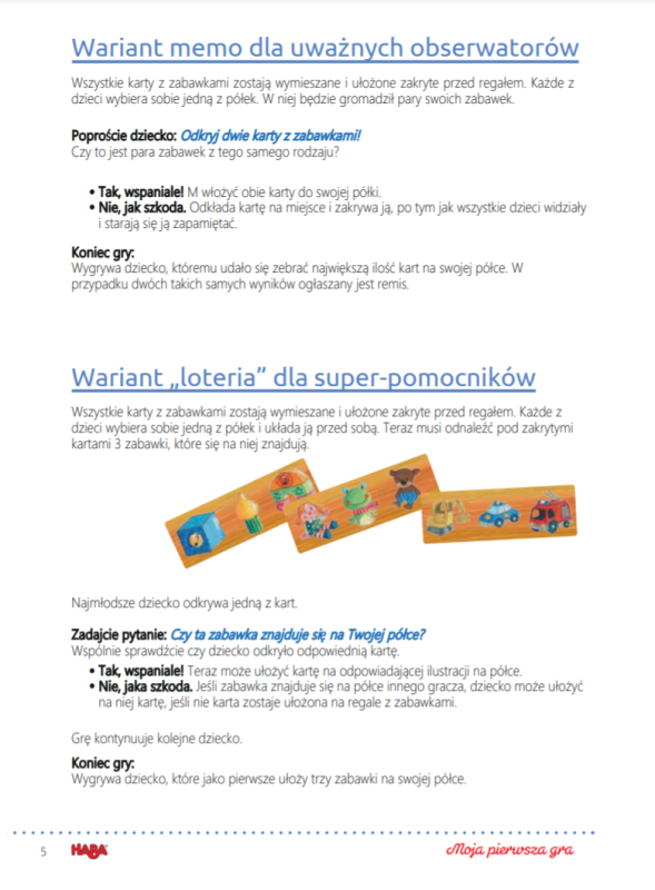 Robimy porządki Moja Pierwsza Gra - Haba