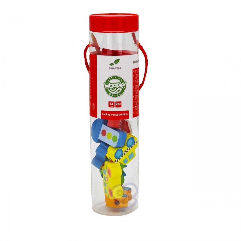 Drewniana nawlekanka Pojazdy - Woopie