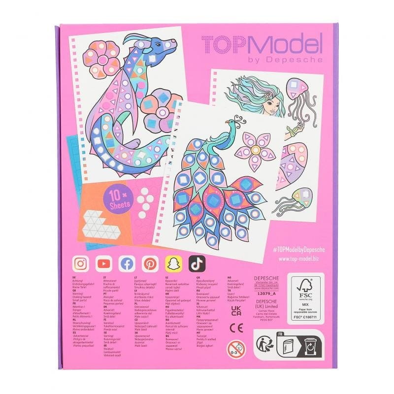 Mozaiki z Naklejkami Postacie Fantasy - TOPModel