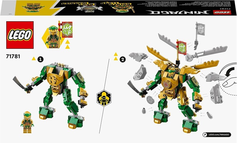 Lego NINJAGO Starcie Lloyda z Mechem EVO 71781
