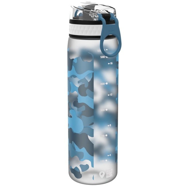 ION8 Bidon z Miarką Poziomu Moro Niebieski 500 ml