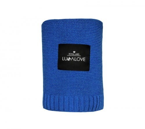 Kocyk Bambusowy Royal Navy Blue 80x100 cm - Lullalove