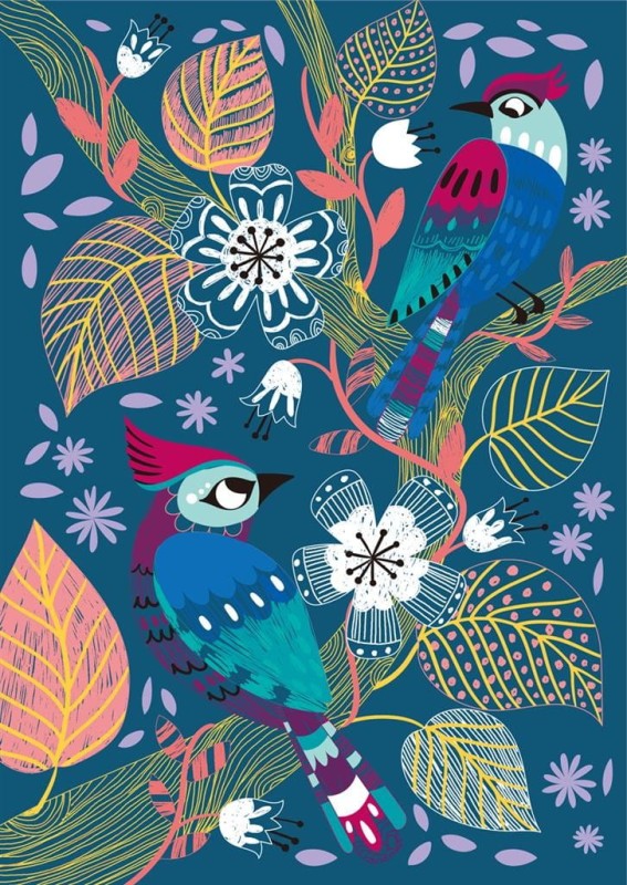 Duże Wydrapywanki Tajemniczy Ogród 15 szt. Scratch - Avenir