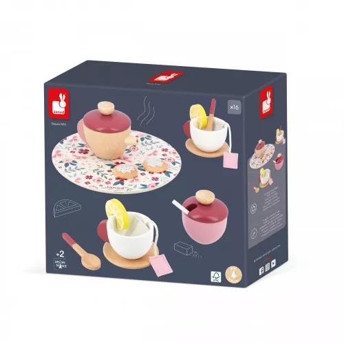 Drewniany serwis do herbaty Twist - Tea Set Janod