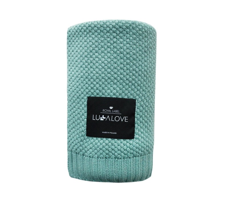 Kocyk Bambusowy 80x100 cm Szałwiowy Splot Makaronik - Lullalove