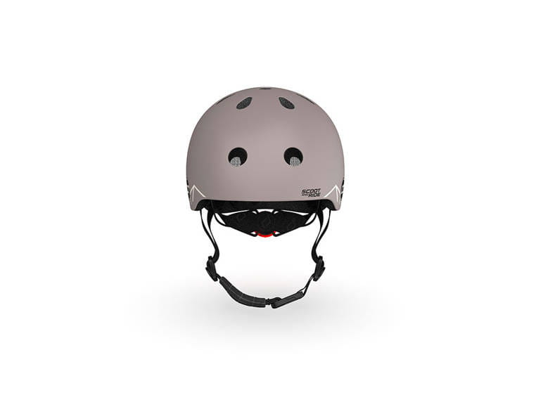 Kask z lampką LED na hulajnogę i rower dzieci 1-5 lat Brown Scoot & Ride