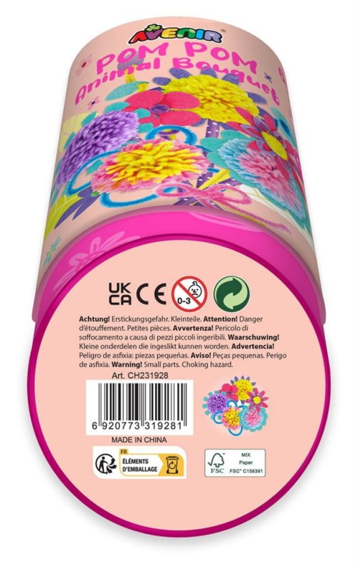 Bukiet z pomponów kreatyny zestaw DiY Kwiaty Avenir