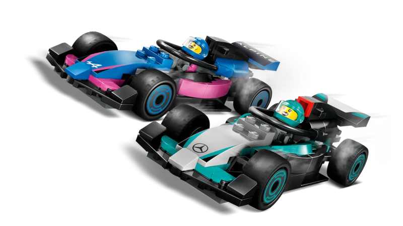 Lego F1 Garaż i bolidy Mercedes-AMG i Alpine 60444