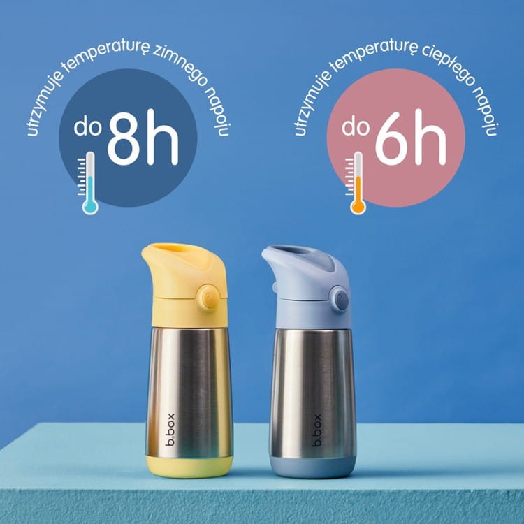 b.box bidon termiczny ze słomką dla dzieci 350 ml Lemon Twist
