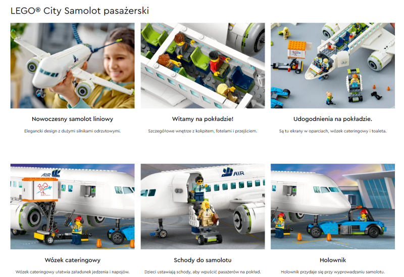 Lego Samolot pasażerski 60367