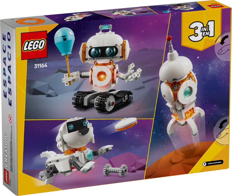 Lego 31164 Kosmiczny robot, pies z kością, rakieta kosmiczna