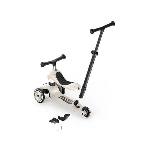 Scootandride Jeździk i hulajnoga z rączką do prowadzenia Highwaykick 1 Push and Go 2w1 Ash