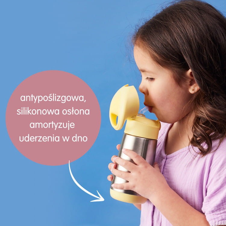 b.box bidon termiczny ze słomką dla dzieci 350 ml Lemon Twist