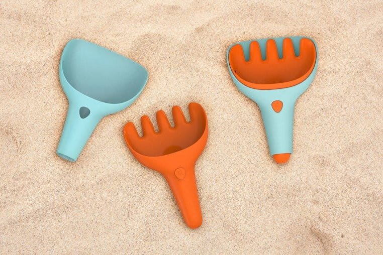Łopatka + Grabki Raki Vintage Blue + Mighty Orange - Quut