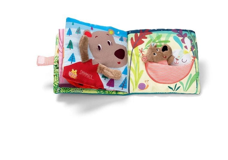 Miękka Książeczka Sensoryczna z Pacynką Niedźwiadek Cesar - Lilliputiens