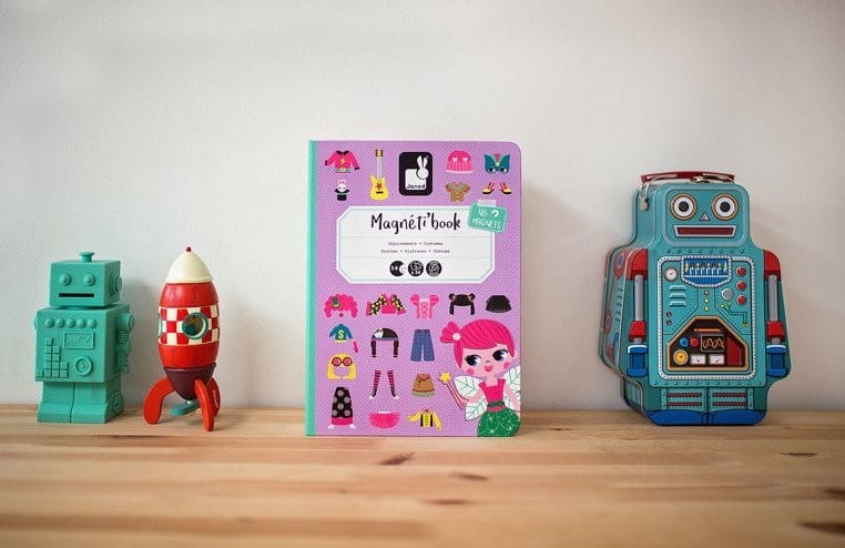 Magnetyczna Układanka Kostiumy Dziewczynka Magnetibook - Janod