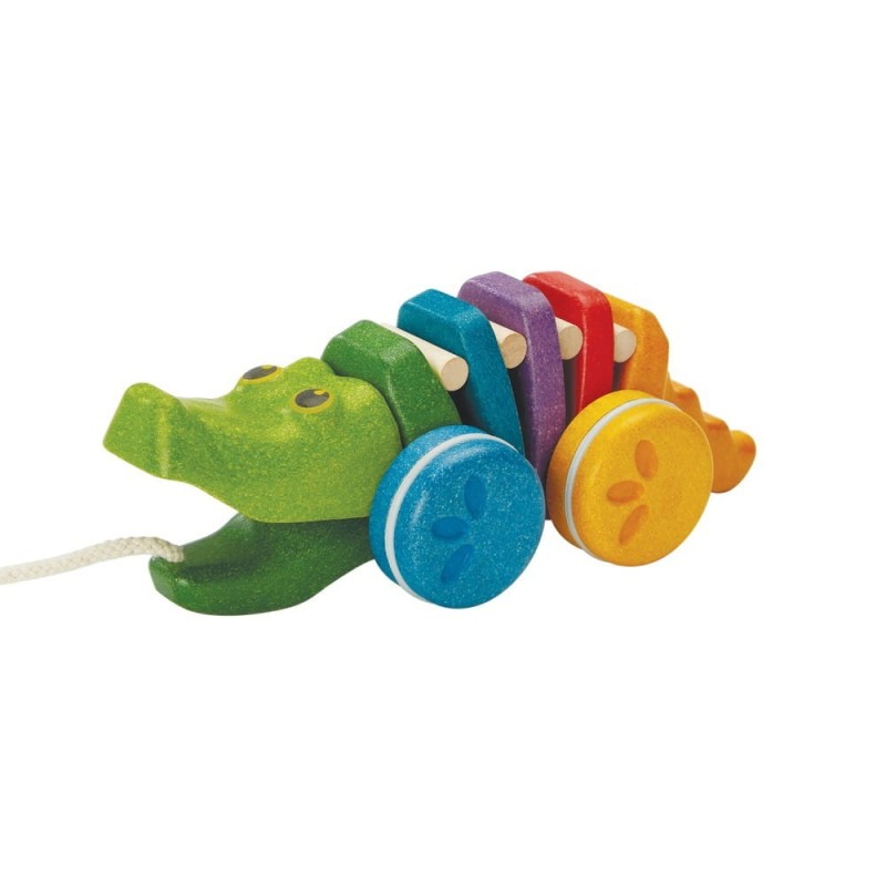 Tęczowy Aligator do Ciągnięcia - PlanToys