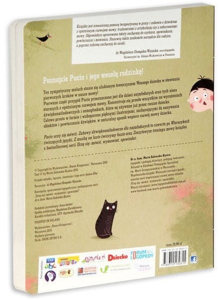 Pucio uczy się mówić. Zabawy dźwiękonaśladowcze dla najmłodszych