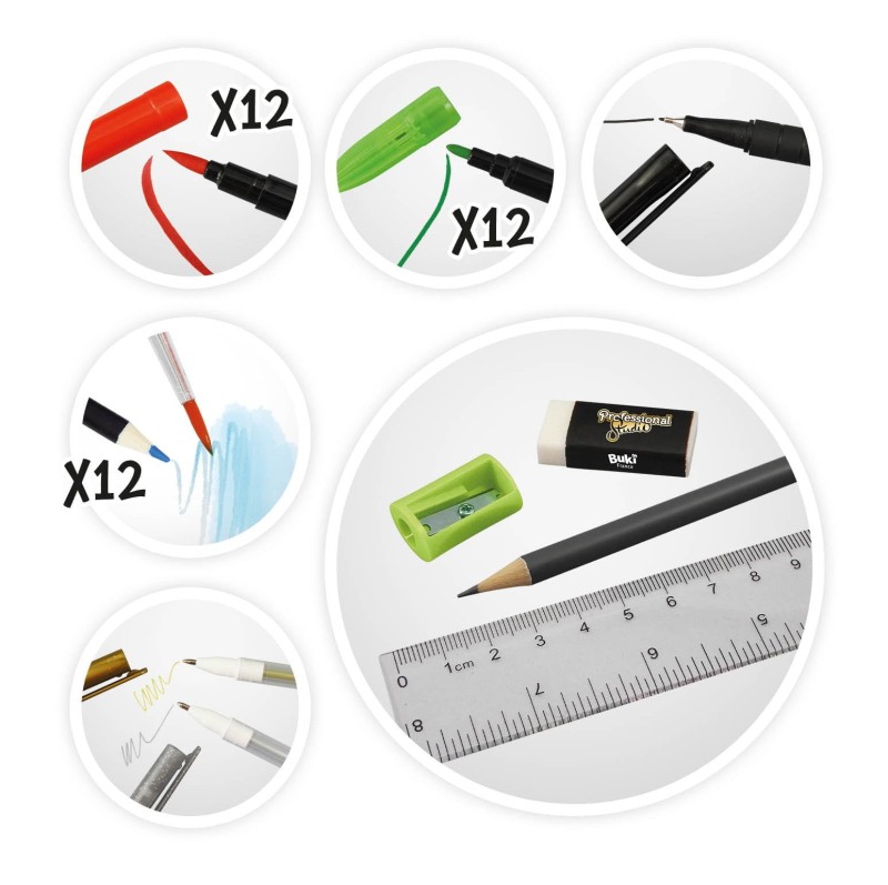 Tablet dla Dzieci do Rysowania Podświetlany 3w1 Buki