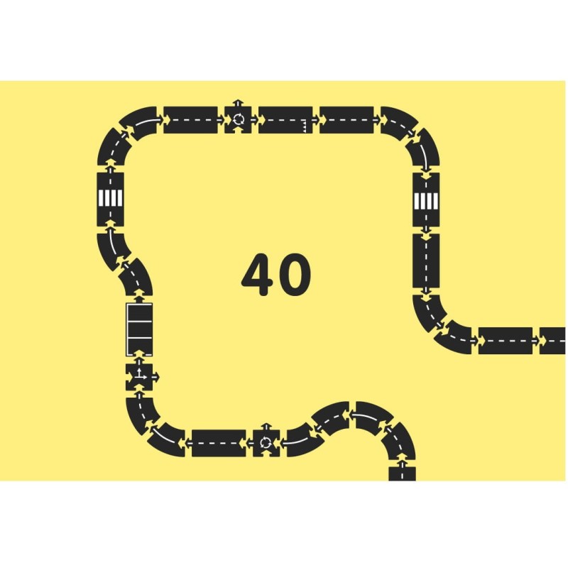 Waytoplay Droga do Układania 40 el. King of the Road